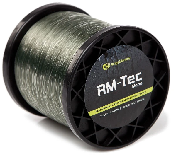 RidgeMonkey RM-Tech Mono 0,42mm/18lb Clear 1200m 4 RidgeMonkey RM-Tech Mono 0,42mm/18lb Clear 1200m - Afbeelding 2