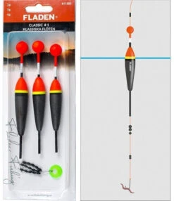 Fladen Float Classic No 1, 5.00 - 6.00 - 7.00 Gram Incl Float-stop