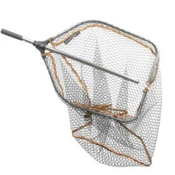 Savage Gear Pro Tele Folding Rubber Large Mesh Landing Net L (65x50cm) -Fish Tackle 3418e87f94d52d23