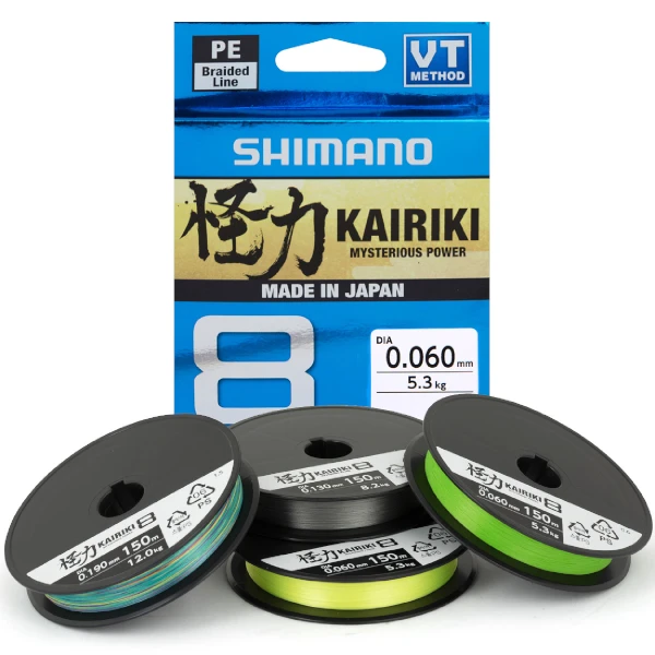 Shimano Kairiki 8 150m Steel Gray 0.100mm/6.5kg 3 Shimano Kairiki 8 150m Steel Gray 0.100mm/6.5kg